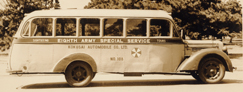 駐留軍とその家族の輸送に活躍したバス