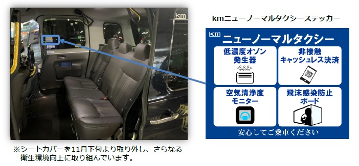 国際自動車 感染拡大予防対策設備を全車に設置完了 ニューノーマルタクシー で安心いただける移動空間を提供します プレスルーム 国際自動車株式会社